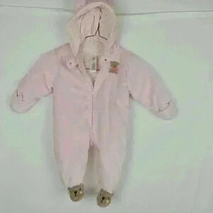 Bunting Girl 6 months Winter Coverall Zip Outfit